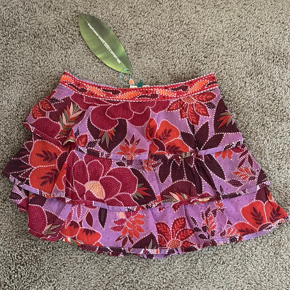 Brand new with tags Farm Rio skirt purple and orange